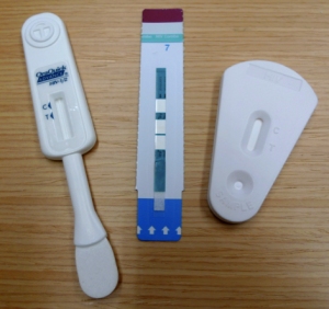 Simple to perform, easy to read and fast: rapid HIV test procedures are breaking down barriers to testing. Photo:  Kristen Ochs 