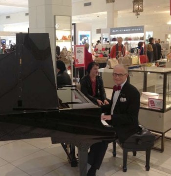 David Jones’ grand piano: a continuing symbol of the store’s image. 
